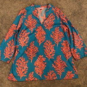 Lilly Pulitzer Coral Siesta Tunic XL